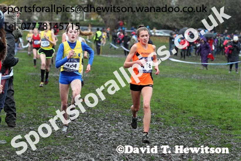 Girls under-15s, British Athletics Liverpool Cross Challenge, Sefton Park, Liverpool. Photo: David T. Hewitson/Sports for All Pics